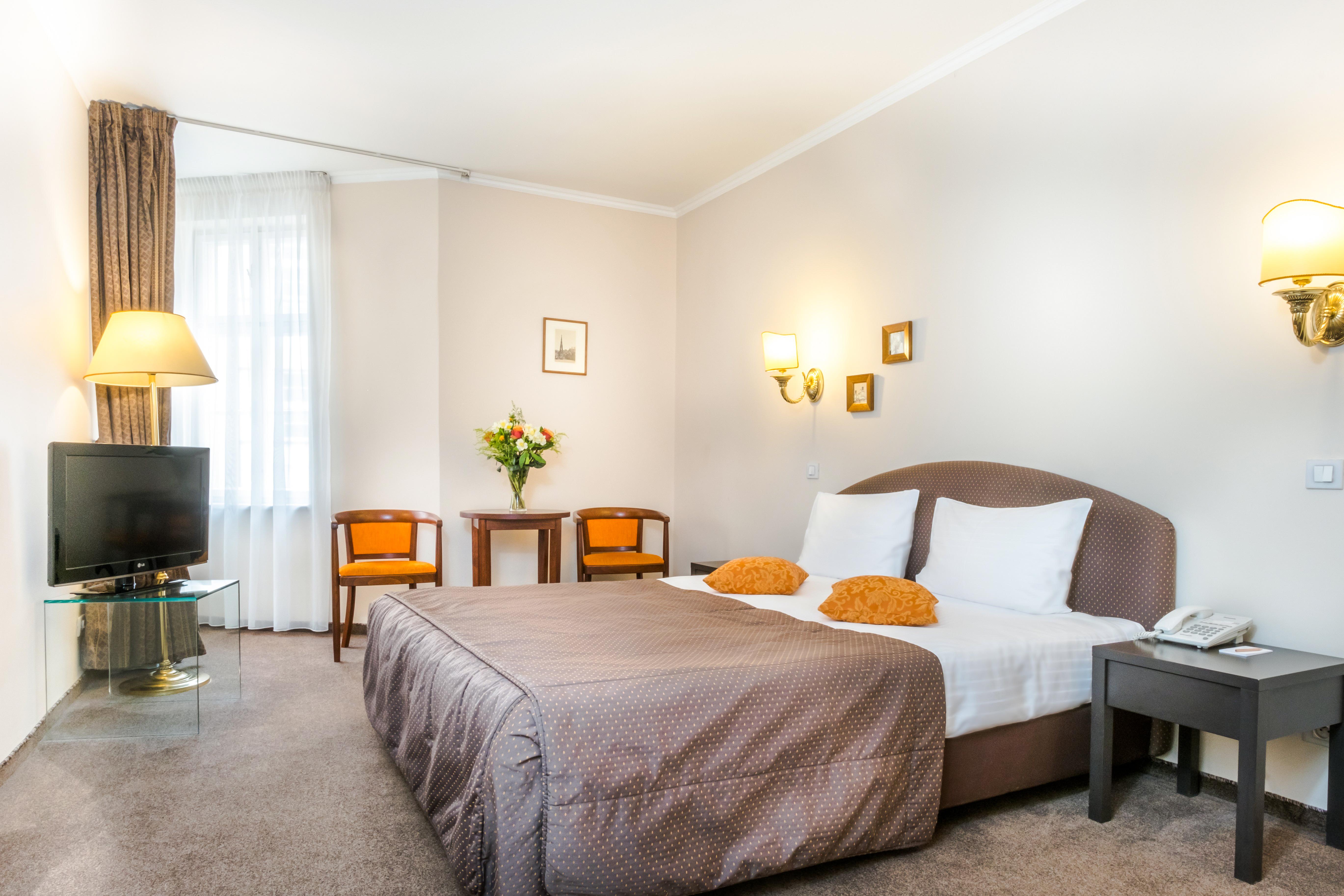 Hotel Bookquet Praga Exterior foto A room at the hotel