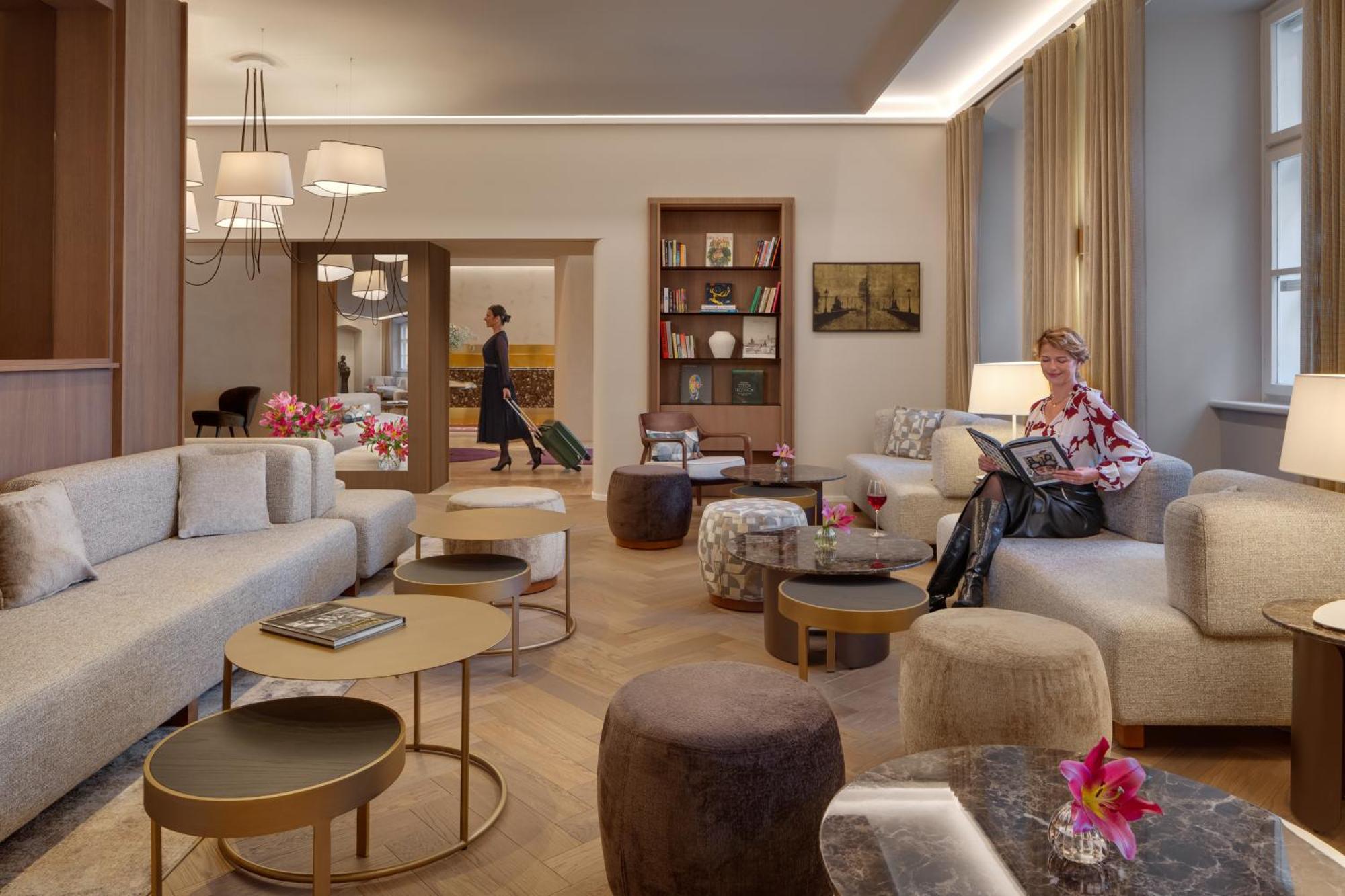 Hotel Bookquet Praga Exterior foto The lounge at the hotel